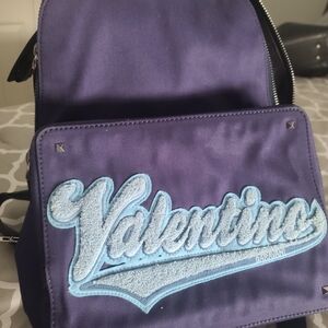 Valentino Purple and Blue Backpack
